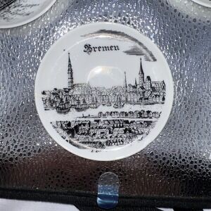 Set of 3 Vintage ALTENKUNSTADT Meldorf Germany Butter Pat Plates‎